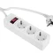 Фільтр живлення ProLogix (PRS-P3CU-30W) 3x1.0мм2 мідь, 3 розетки, 3 м, білий