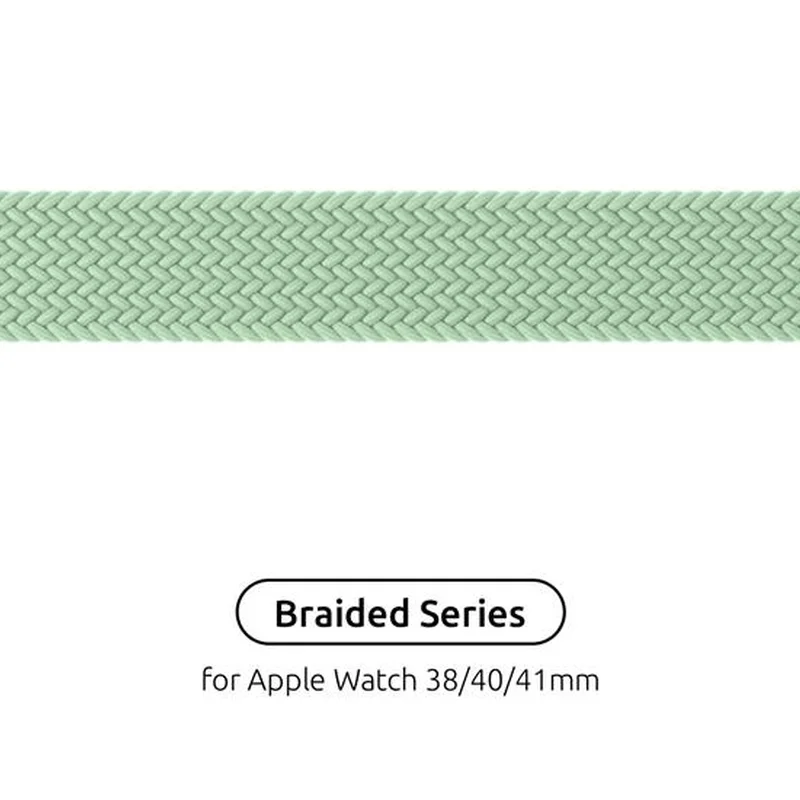 Ремінець Armorstandart Braided Solo Loop для Apple Watch 38mm/40mm/41mm Mint Size 6 (144 mm) (ARM64902)