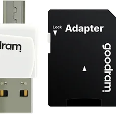 Карта пам`ятi MicroSDXC 64GB UHS-I Class 10 GOODRAM + SD-adapter + OTG Card reader (M1A4-0640R12)