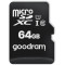 Карта пам`ятi MicroSDXC 64GB UHS-I Class 10 GOODRAM + SD-adapter + OTG Card reader (M1A4-0640R12)