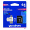 Карта пам`ятi MicroSDXC 64GB UHS-I Class 10 GOODRAM + SD-adapter + OTG Card reader (M1A4-0640R12)