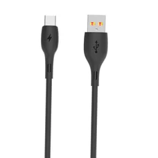 Кабель SkyDolphin S22T Soft Silicone USB - USB Type-C (M/M), 1 м, Black (USB-000604)