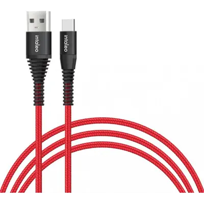 Кабель Intaleo CBRNYT1 USB - USB Type-C (M/M), 1.2 м, Red (1283126559464)