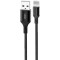 Кабель XO NB143 USB - Lightning (M/M), 2.1 A, 1 м, Black (XO-NB143i1-BK)