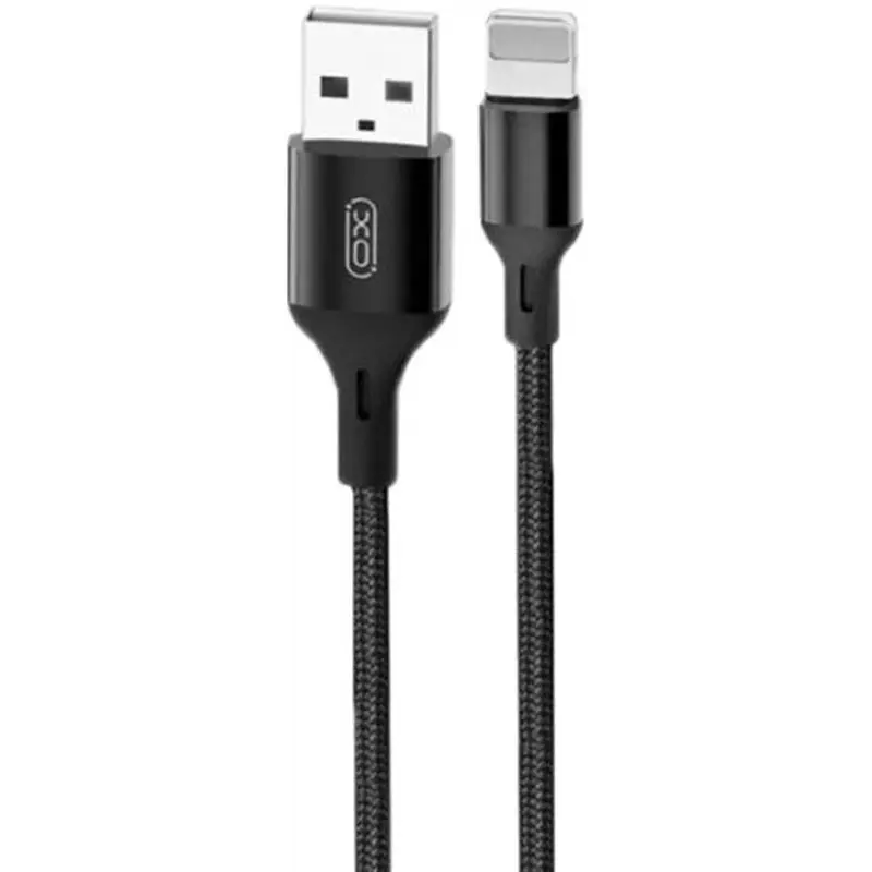 Кабель XO NB143 USB - Lightning (M/M), 2.1 A, 1 м, Black (XO-NB143i1-BK) Кабель XO NB143 USB - Lightning (M/M), 2.1 A, 1 м, Black (XO-NB143i1-BK)