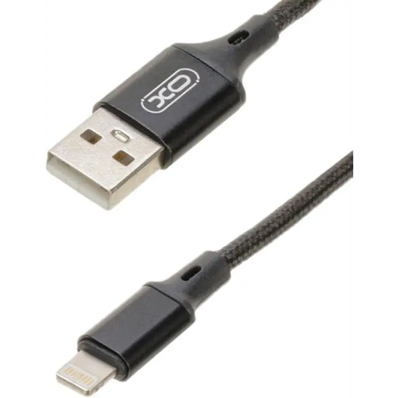 Кабель XO NB143 USB - Lightning (M/M), 2.1 A, 1 м, Black (XO-NB143i1-BK) Кабель XO NB143 USB - Lightning (M/M), 2.1 A, 1 м, Black (XO-NB143i1-BK)