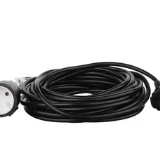 Мережевий подовжувач 2E 1XCEE7/17, 2G*1.0мм, 10м, black (2E-PC210M10)