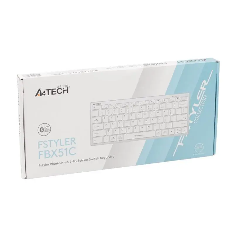 Клавіатура A4Tech Fstyler FBX51C White Клавіатура A4Tech Fstyler FBX51C White