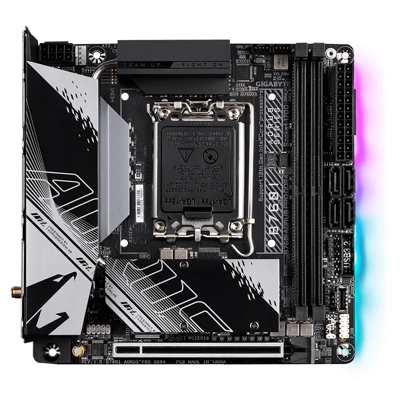 Материнська плата Gigabyte B760I Aorus Pro DDR4 Socket 1700 Материнська плата Gigabyte B760I Aorus Pro DDR4 Socket 1700