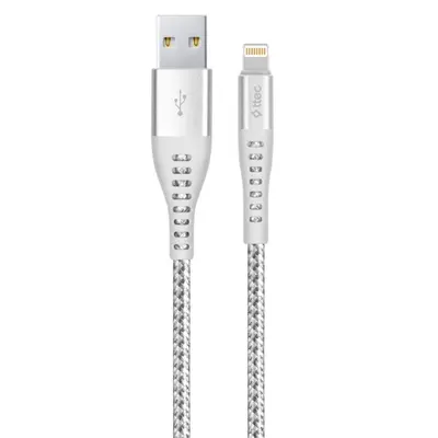 Кабель Ttec USB - Lightning (M/M), ExtremeCable, 1.5 м, Silver (2DKX01LG)
