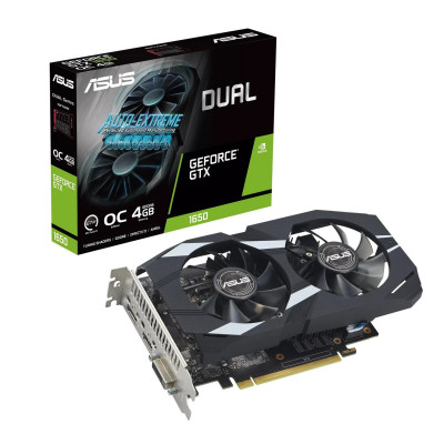 Відеокарта GF GTX 1650 4GB GDDR6 Dual EVO OC D6 Asus (DUAL-GTX1650-O4GD6-P-EVO)