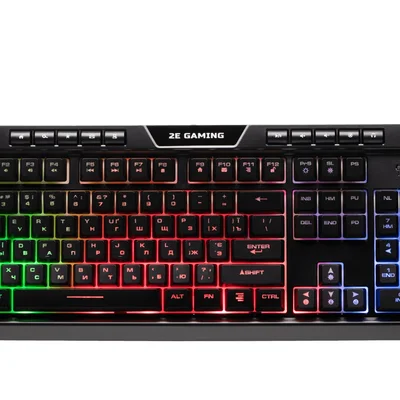 Клавіатура 2E Gaming KG300UB LED Ukr Black (2E-KG300UB)
