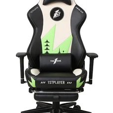 Крісло для геймерів 1stPlayer Duke Black-White-Green