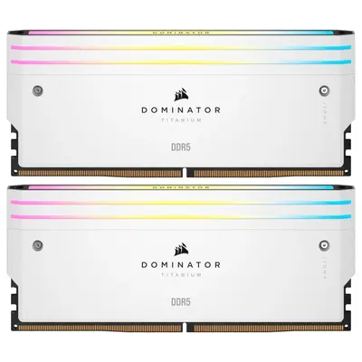 Модуль пам`ятi DDR5 2x16GB/6000 Corsair Dominator Titanium RGB White (CMP32GX5M2B6000C30W) Модуль пам`ятi DDR5 2x16GB/6000 Corsair Dominator Titanium RGB White (CMP32GX5M2B6000C30W)
