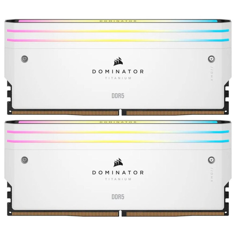 Модуль пам`ятi DDR5 2x16GB/6000 Corsair Dominator Titanium RGB White (CMP32GX5M2B6000C30W)