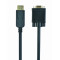 Кабель Cablexpert DisplayPort - VGA (M/M), 1.8 м, чорний (CCP-DPM-VGAM-6) пакет