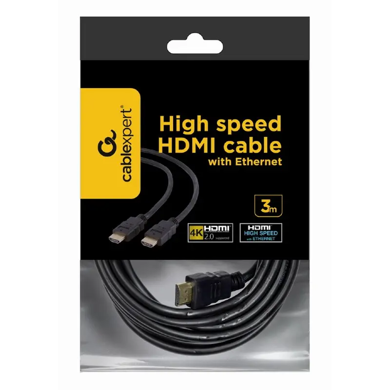 Кабель Cablexpert HDMI-HDMI V 2.0 (M/M), 4.5 м, чорний (CC-HDMI4-15) пакет Кабель Cablexpert HDMI-HDMI V 2.0 (M/M), 4.5 м, чорний (CC-HDMI4-15) пакет