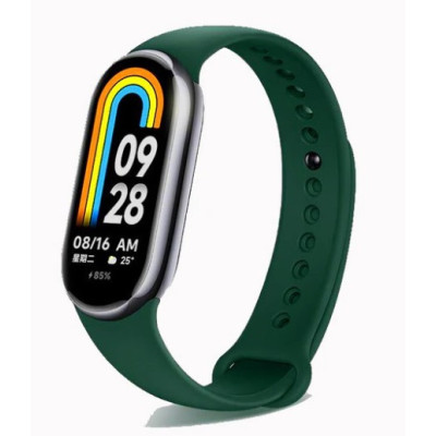 Силіконовий ремінець BeCover для Xiaomi Mi Smart Band 8 Dark Green (709384)