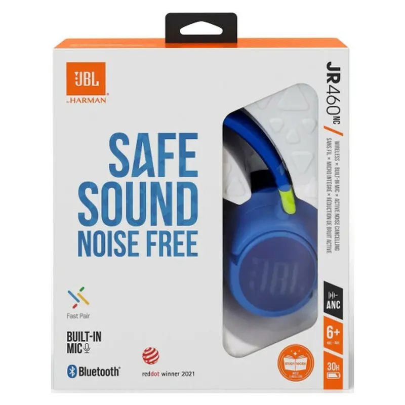 Bluetooth-гарнітура JBL JR 460 NC Blue (JBLJR460NCBLU) Bluetooth-гарнітура JBL JR 460 NC Blue (JBLJR460NCBLU)