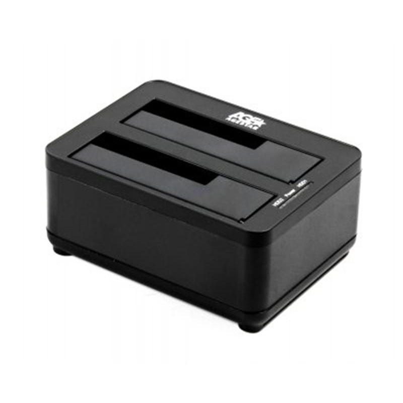 Док-станція AgeStar 3UBT8 для SATA HDD 2.5"/3.5", USB 3.0, Black