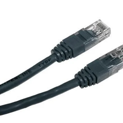Патч-корд UTP Cablexpert (PP12-0.25M/BK) літий, 50u штекер із засувкою, 0.25 м, чорний