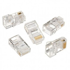 Конектор RJ 45 Cablexpert (LC-8P8C-001/100) 8P8C, із позолоченими контактами (100 шт/уп)