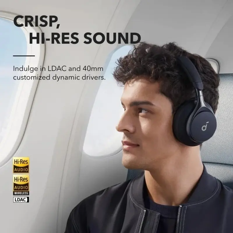 Bluetooth-гарнітура Anker SoundCore Space One Black (A3035G11) Bluetooth-гарнітура Anker SoundCore Space One Black (A3035G11)