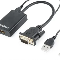 Адаптер Cablexpert HDMI - VGA (F/M), 0.15 м, Black (A-VGA-HDMI-01)