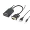Адаптер Cablexpert HDMI - VGA (F/M), 0.15 м, Black (A-VGA-HDMI-01)