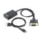 Адаптер Cablexpert HDMI - VGA (F/M), 0.15 м, Black (A-VGA-HDMI-01)