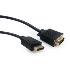 Кабель Cablexpert DisplayPort - VGA (M/M), 1.8 м, чорний (CCP-DPM-VGAM-6) пакет