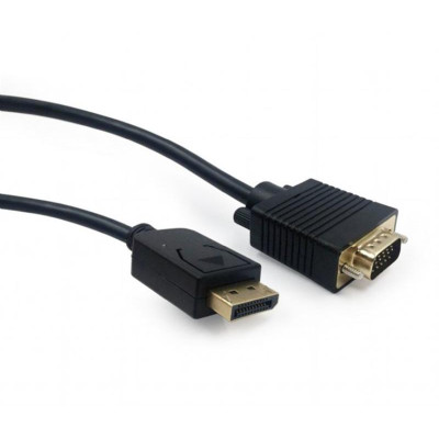 Кабель Cablexpert DisplayPort - VGA (M/M), 1.8 м, чорний (CCP-DPM-VGAM-6) пакет