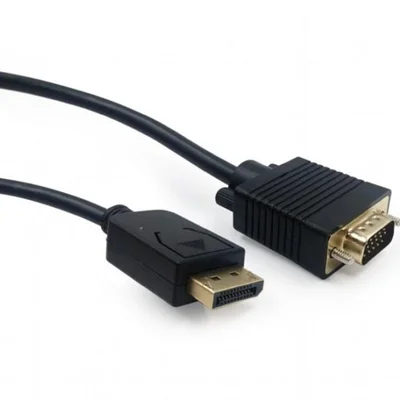 Кабель Cablexpert DisplayPort - VGA (M/M), 1.8 м, чорний (CCP-DPM-VGAM-6) пакет