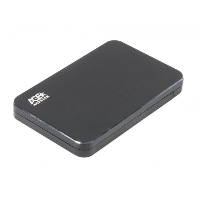 Зовнішня кишеня AgeStar для підключення SATA HDD/SDD 2.5", USB3.1, алюміній, Black (31UB2A18)