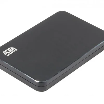 Зовнішня кишеня AgeStar для підключення SATA HDD/SDD 2.5", USB3.1, алюміній, Black (31UB2A18)