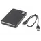 Зовнішня кишеня AgeStar для підключення SATA HDD/SDD 2.5", USB3.1, алюміній, Black (31UB2A18)