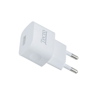 Мережевий зарядний пристрій Tecro (1xUSB, 1A) White (TR-CHG01-WT)