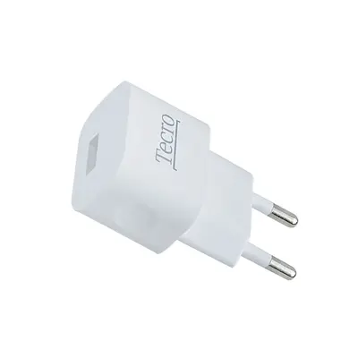 Мережевий зарядний пристрій Tecro (1xUSB, 1A) White (TR-CHG01-WT)
