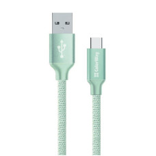 Кабель ColorWay USB - USB Type-C (M/M), 1 м, Mint (CW-CBUC003-MT)