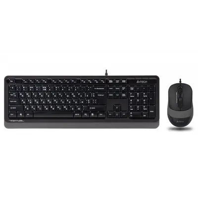 Комплект (клавіатура, мишка) A4Tech F1010 Black/Grey USB