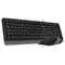 Комплект (клавіатура, мишка) A4Tech F1010 Black/Grey USB