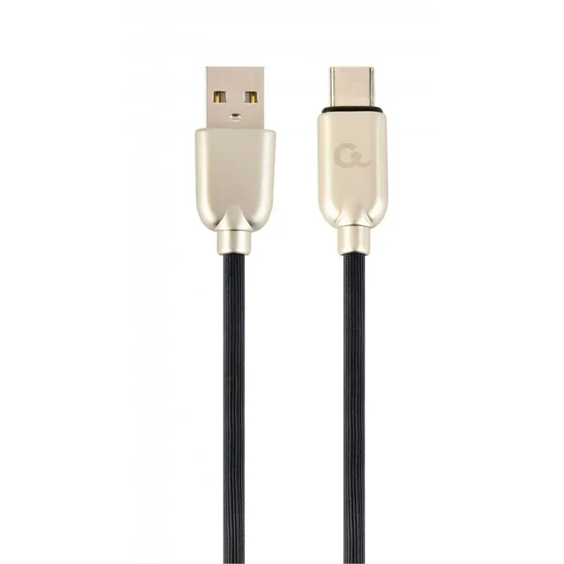 Кабель Cablexpert USB - USB Type-C V 2.0 (M/M), 2.1 А, преміум, 1 м, чорний (CC-USB2R-AMCM-1M) Кабель Cablexpert USB - USB Type-C V 2.0 (M/M), 2.1 А, преміум, 1 м, чорний (CC-USB2R-AMCM-1M)