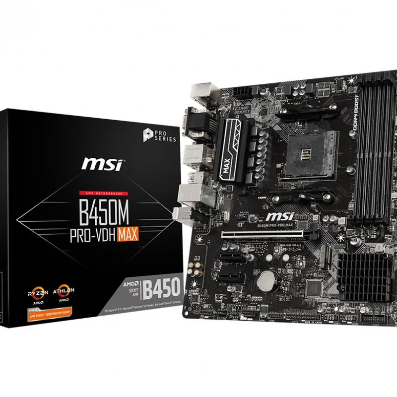 Материнська плата MSI B450M Pro-VDH Max Socket AM4