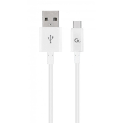 Кабель Cablexpert USB - USB Type-C V 2.0 (M/M), преміум, 1 м, білий (CC-USB2P-AMCM-1M-W)