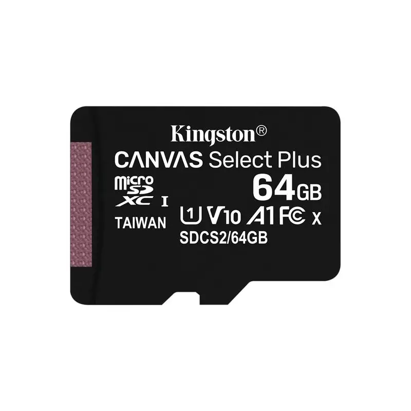 Карта пам`яті MicroSDXC 64GB UHS-I Class 10 Kingston Canvas Select Plus R100MB/s (SDCS2/64GBSP)