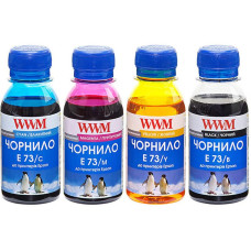 Комплект чорнил WWM для EPSON Stylus CX3700/T26/TX106/TX206/TX419 B/C/M/Y (E73SET) 4*100г