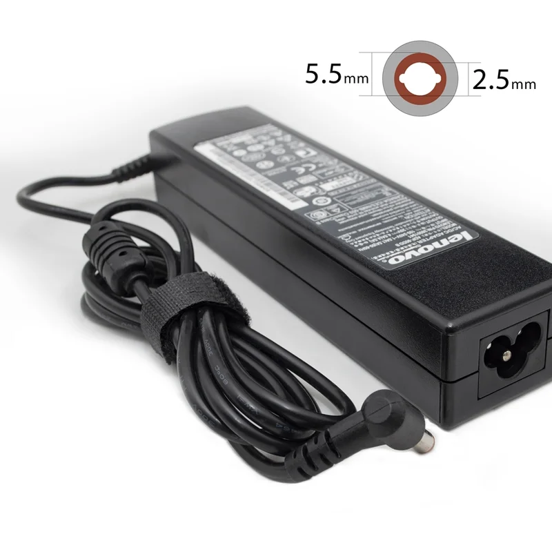 Блок живлення для ноутбука Lenovo 20V 4.5A 90W 5.5х2.5мм без каб. живл. (AD107012), Long Shape, bulk