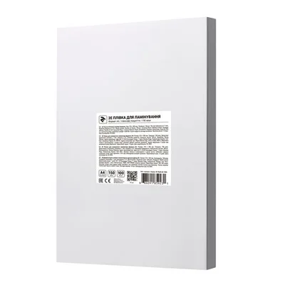 Плівка для ламінування 2E (2E-FILM-A4-150G), A4, глянцева, 150мк, 100 шт