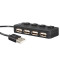 Концентратор USB 2.0 Frime 4хUSB2.0 Black (FH-20010)