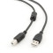 Кабель Cablexpert USB - USB Type-B V 2.0 (M/M), 3.0 м, Феритовий фільтр, чорний (CCF-USB2-AMBM-10)